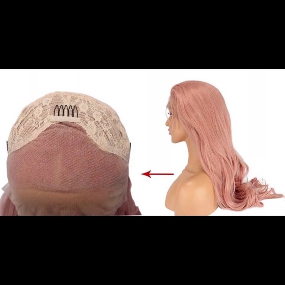 ♥️ PINK 24” NATURAL STRAIGHT LACE FRONT WIG💫 *NEW - Picture 4 of 4